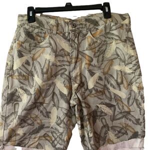 Rustic blue: Men’s  tan/green shorts size 32